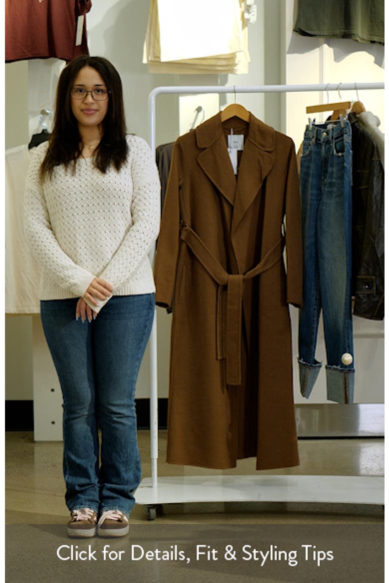 Wool Blend Wrap Coat video