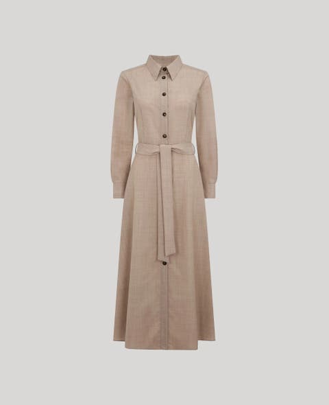 Diane Wool Shirt Dress