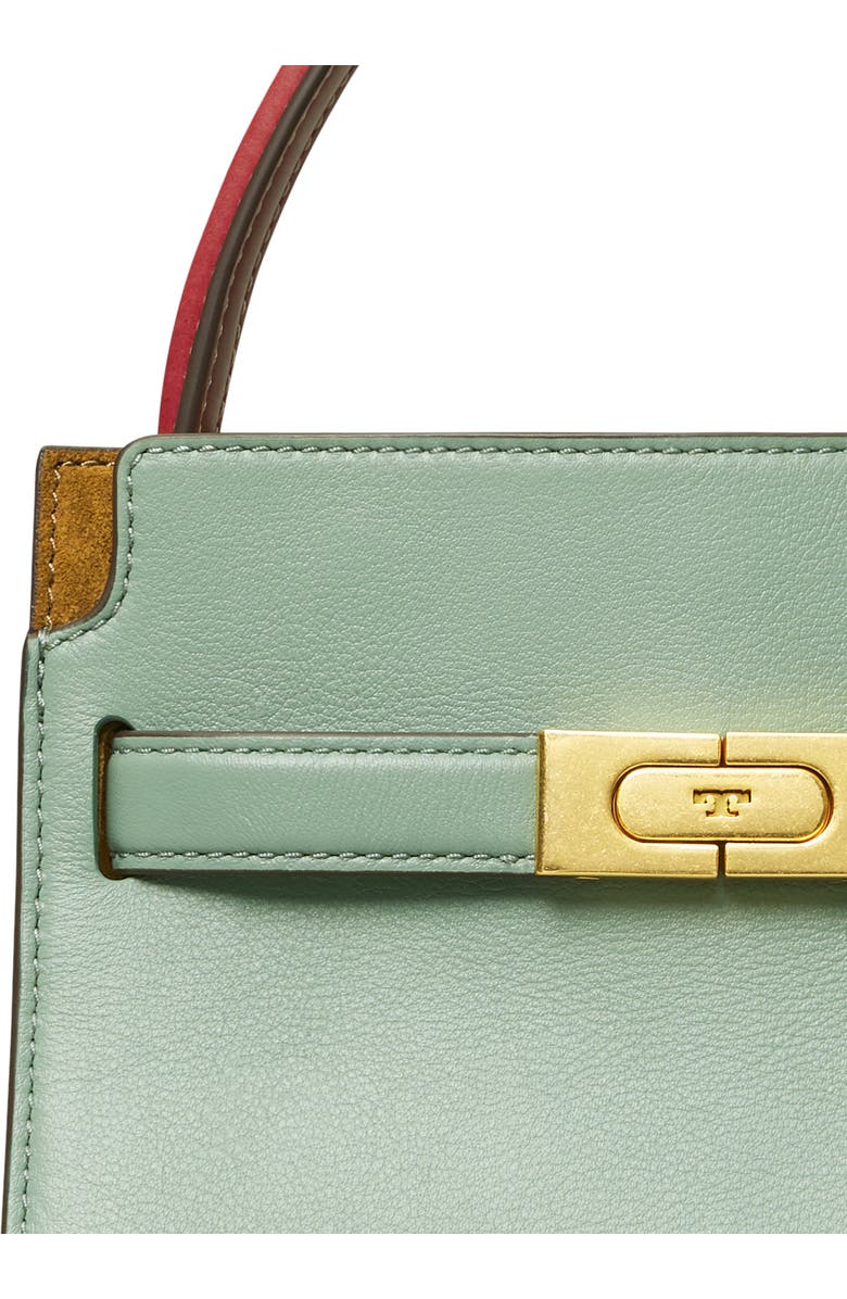 Tory Burch Lee Radziwill Petite Leather Double Bag, Alternate, color,