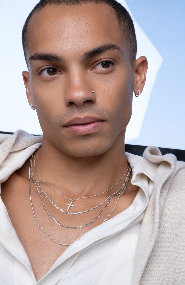 Bony Levy 14K Gold Curb Chain Necklace, Alternate, color, 14K White Gold