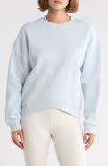 CALVIN KLEIN PERFORMANCE Embroidered Logo Crossover Hem Sweatshirt