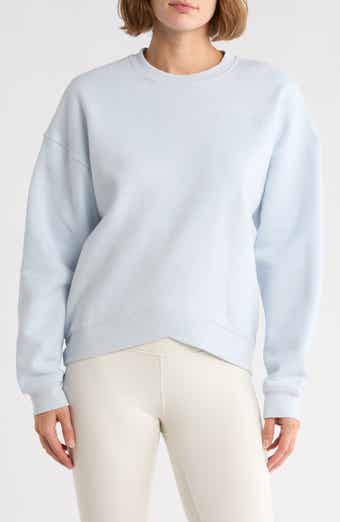 CALVIN KLEIN PERFORMANCE Embroidered Logo Crossover Hem Sweatshirt