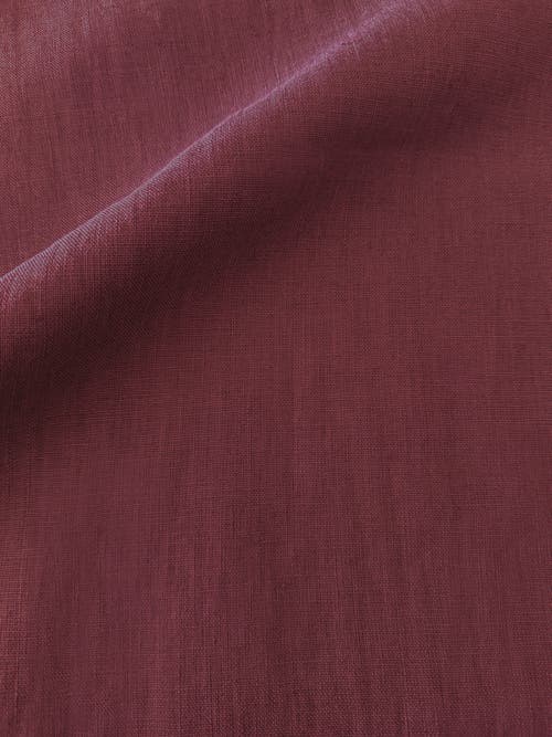 Anaya So Soft Linen Pillow With Down Alternative Insert In Maroon