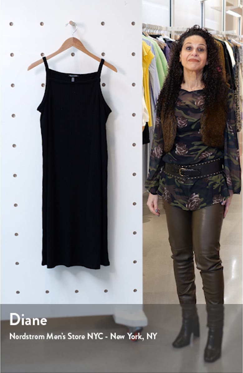 Rib Sleeveless A-line Dress, sales video thumbnail