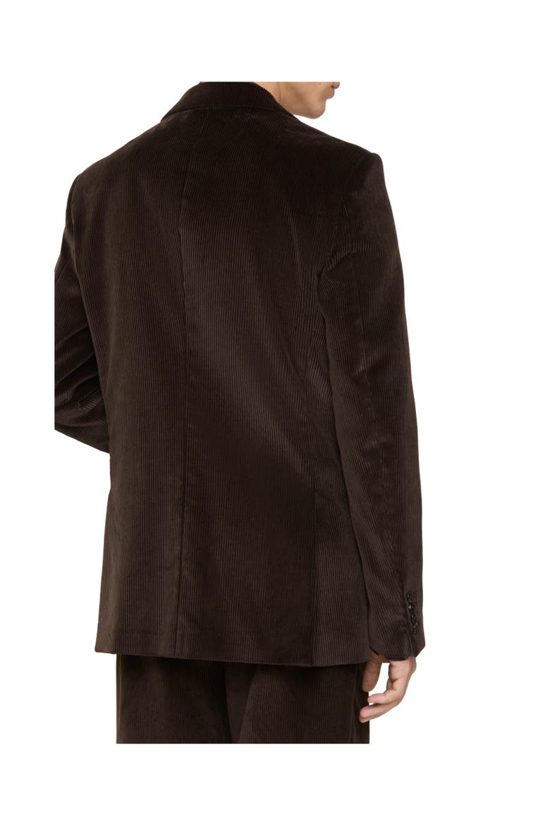 Corduroy Tailored Jacket, Alternate, color, Clove brown