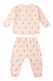 Candy Cane Print Long Sleeve T-Shirt & Pants
