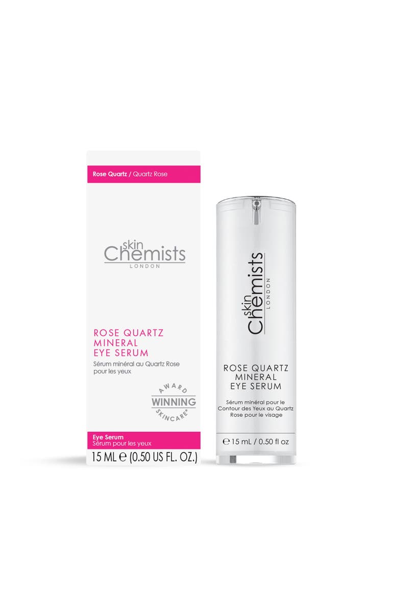 SKINCHEMISTS Rose Quartz Mineral Eye Serum 15ml x 3 Trio Set, Main, color, White