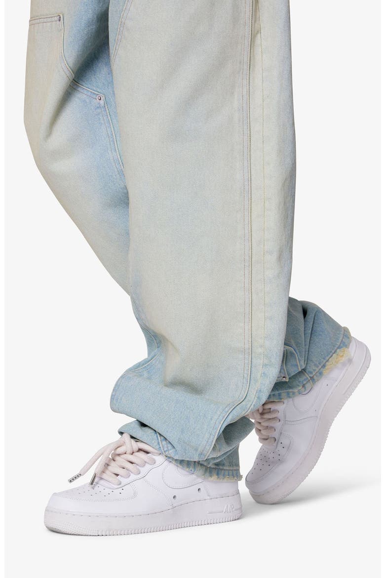 West Double Knee Wide Leg Jeans, Alternate, color, BLUE