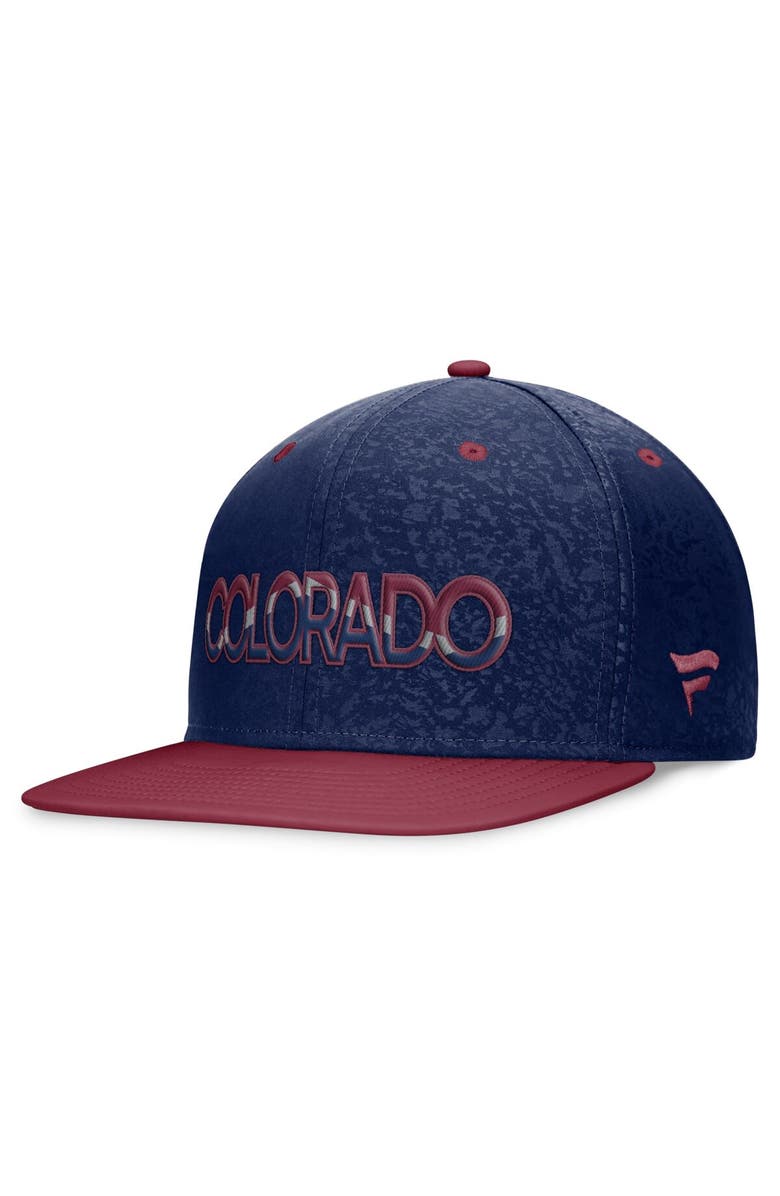 FANATICS Men's Fanatics Branded Navy/Burgundy Colorado Avalanche Authentic Pro Alternate Jersey Snapback Hat, Alternate, color, 