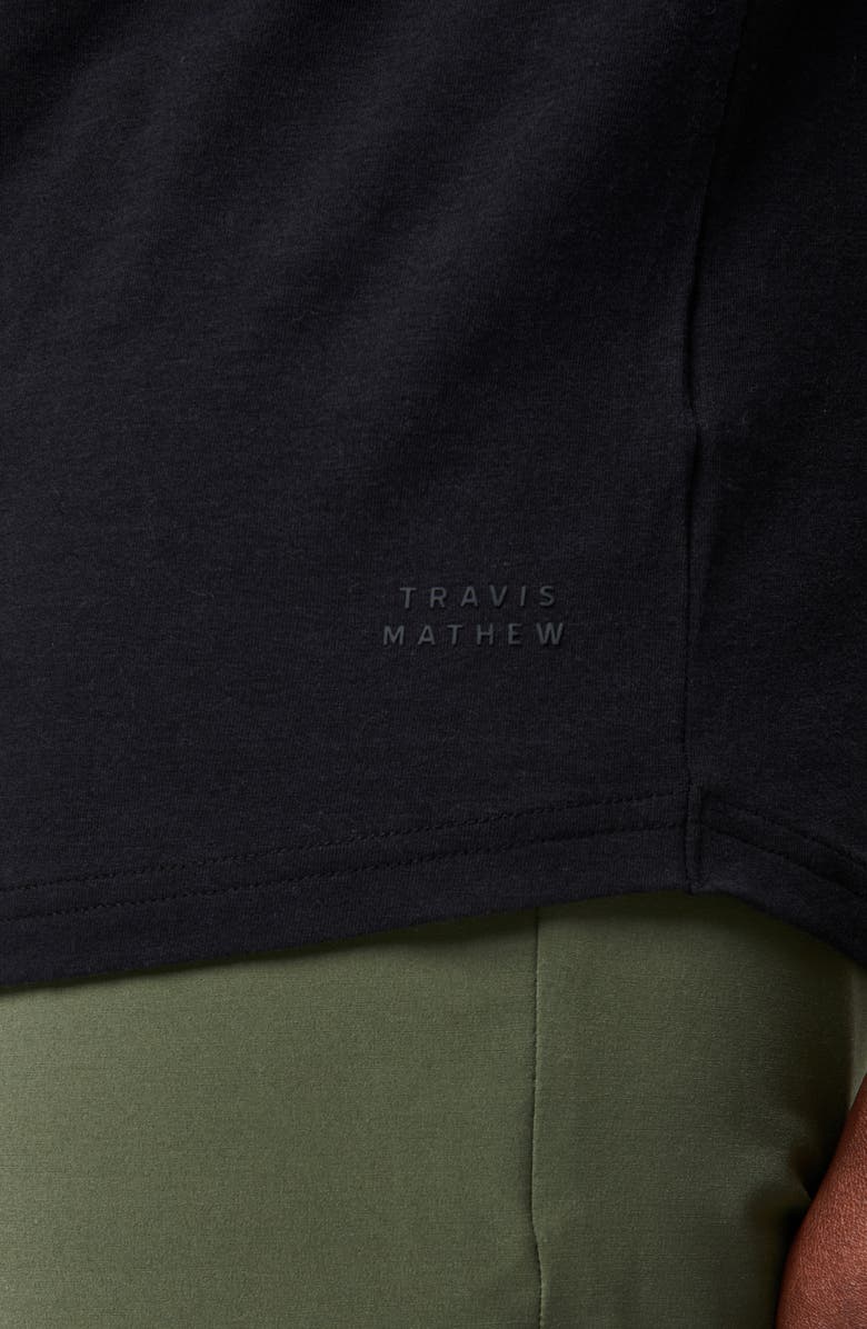 TravisMathew Cloud Crewneck T-Shirt, Alternate, color, Black