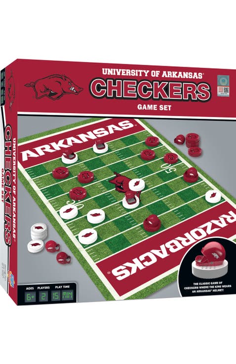 Arkansas Razorbacks Checkers Board Game