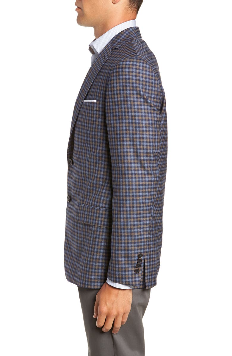 Hart Schaffner Marx Classic Fit Check Wool Sport Coat, Alternate, color, 