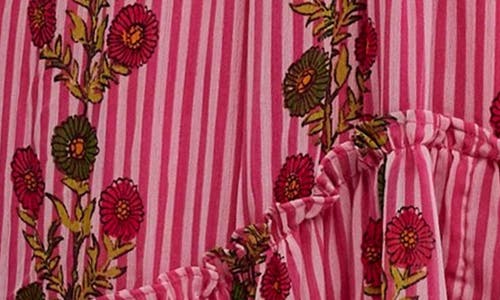 Free People Alejandra Smocked Bodice Tiered Sundress In Pink