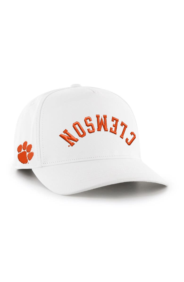 '47 Men's '47 White Clemson Tigers Flip Script Hitch Adjustable Hat, Main, color, 