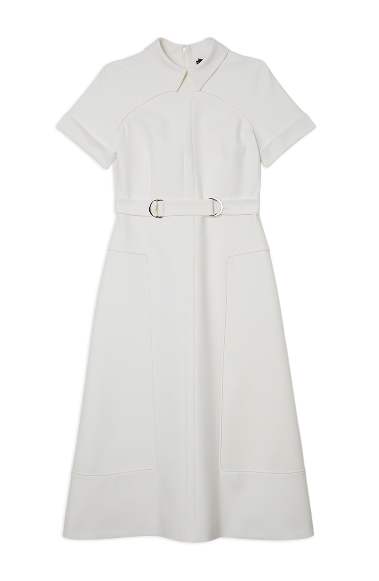Karen Millen Full Skirted Midi Dress, Alternate, color, Ivory