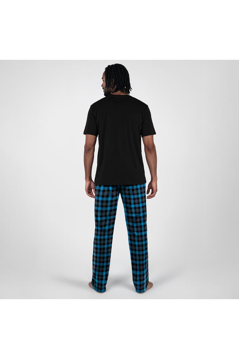 Men's Concepts Sport Black Carolina Panthers Highland Sleep Set, Alternate, color, Black