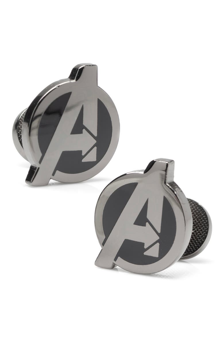 Avengers Cuff Links, Main, color, GUNMETAL