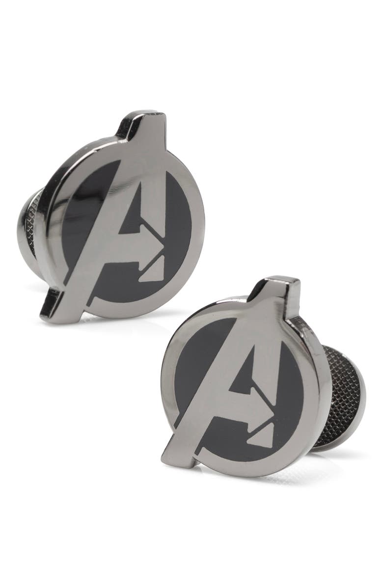 Cufflinks, Inc. Avengers Cuff Links, Main, color, Gunmetal