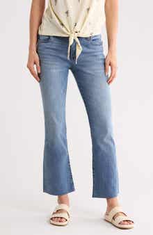 Nikki Mid Rise Ankle Flare Jeans