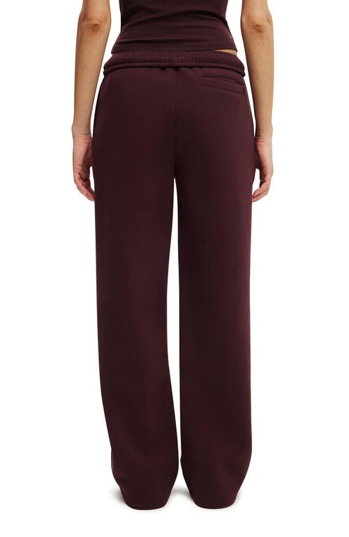 Cotton On Body Active Plush Essential Straight Leg Sweatpant In Purple