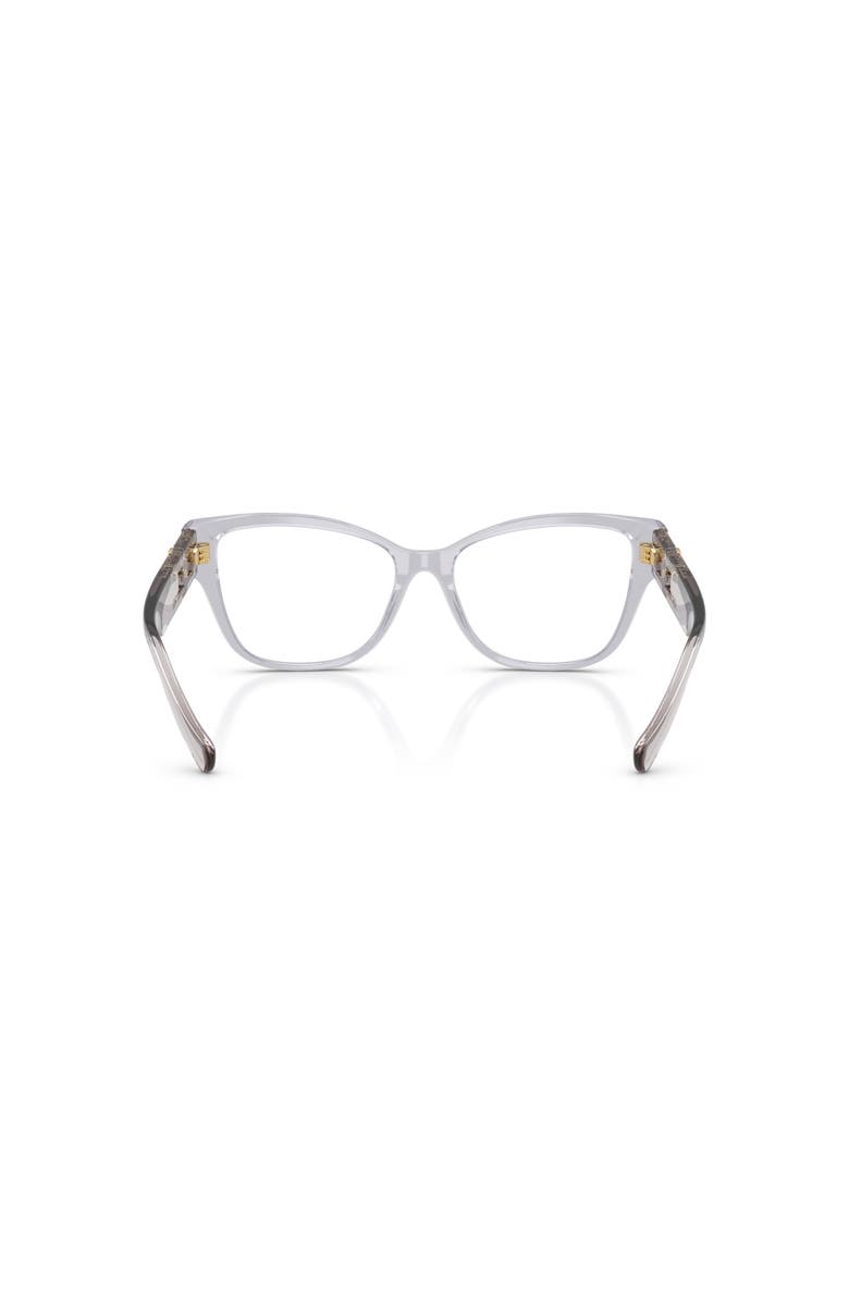 Versace 54mm Rectangle optical glasses, Alternate, color, Grey