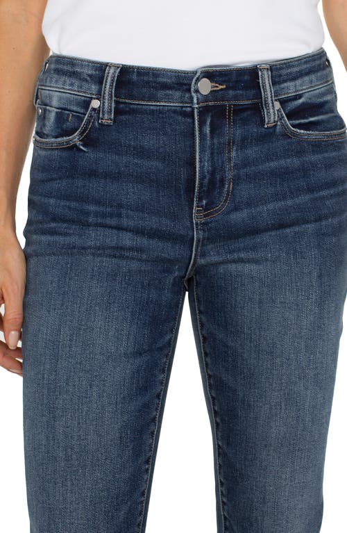 Liverpool Los Angeles Charlie Cuffed Mid Rise Crop Slim Jeans In Wells