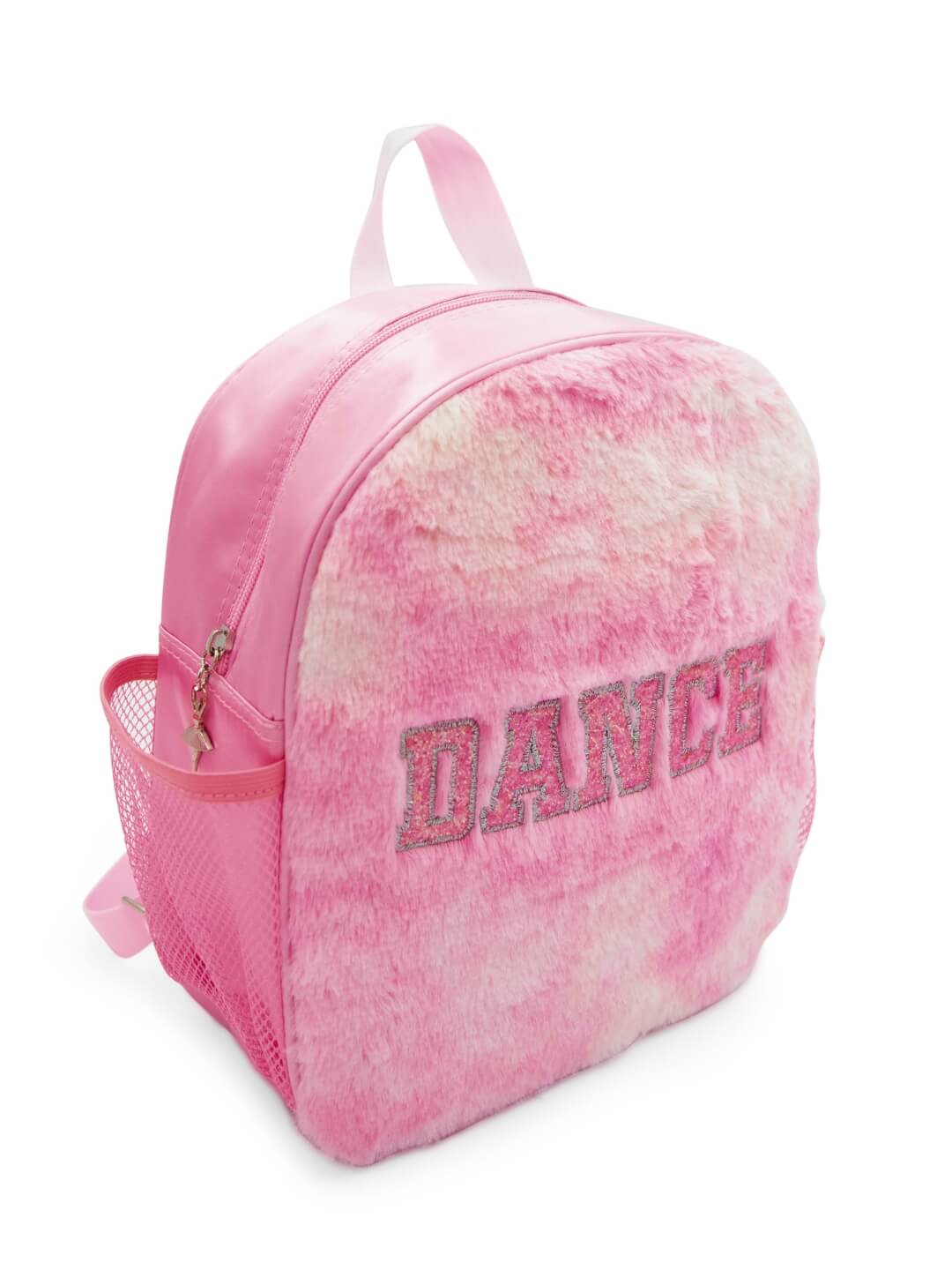 Faux Fur Dance Backpack, Alternate, color, pink