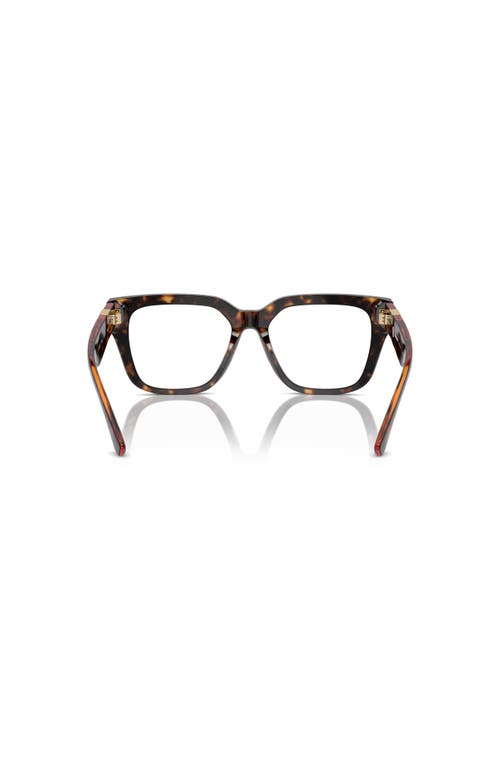 Burberry 51mm Square Optical Glasses In Black