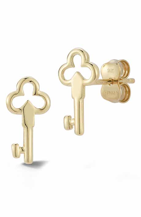 Ember Fine Jewelry Key Stud Earrings
