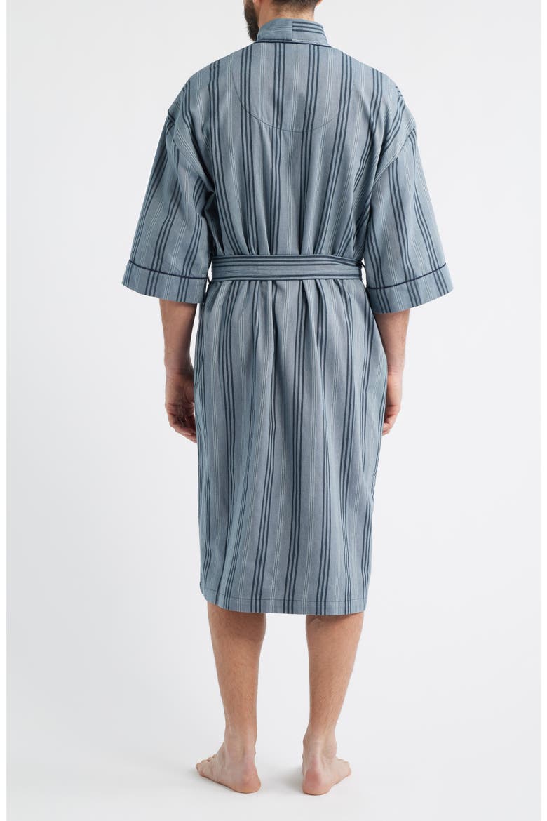 Saltwater Cotton Robe, Alternate, color, DENIM STRIPE