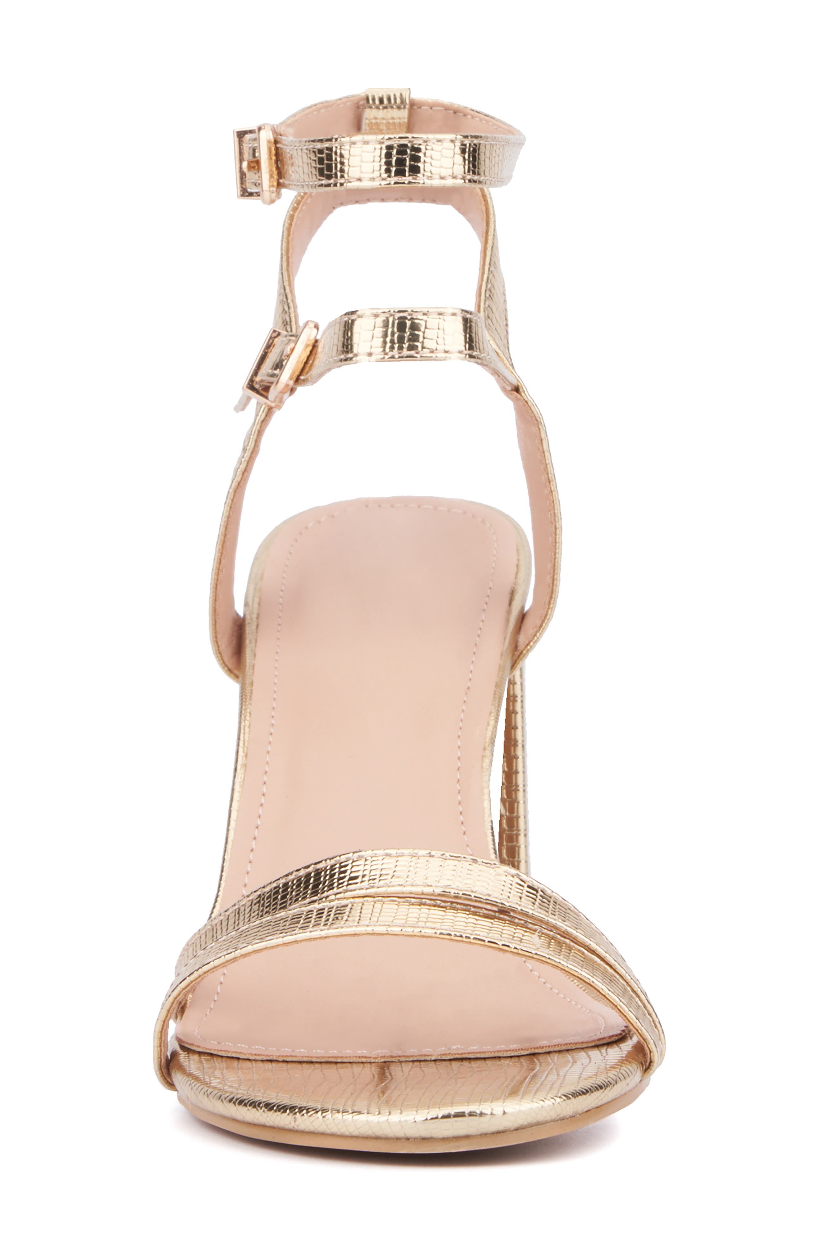 Laina Block Heel Sandal, Alternate, color, GOLD