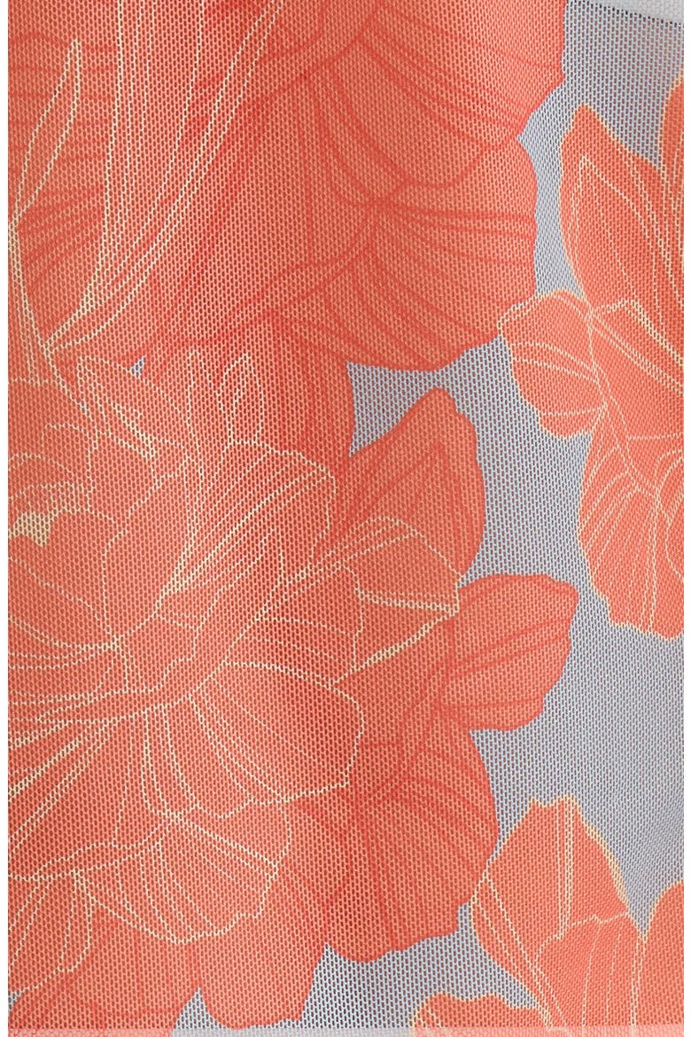 Tie Front Long Sleeve Cover-Up, Alternate, color, SKY BLUE PEONIES