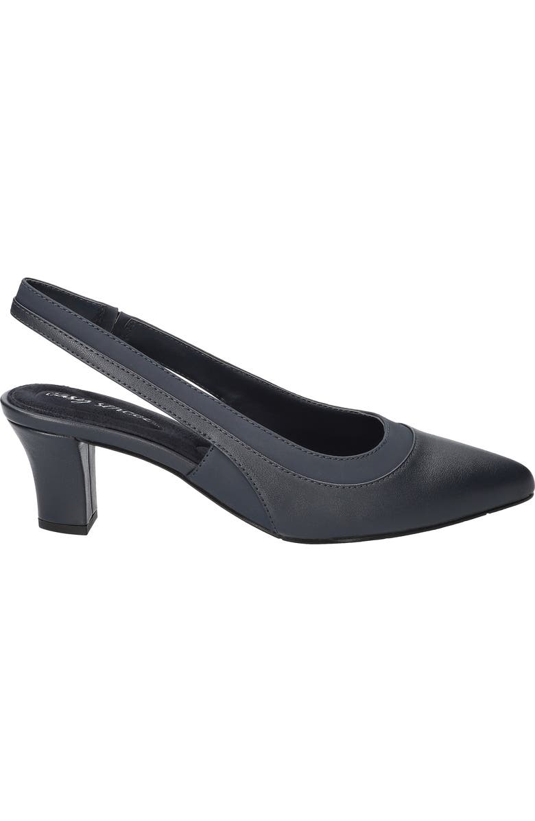 EASY STREET Dessa Slingback Pointed Toe Pump, Alternate, color, Navy