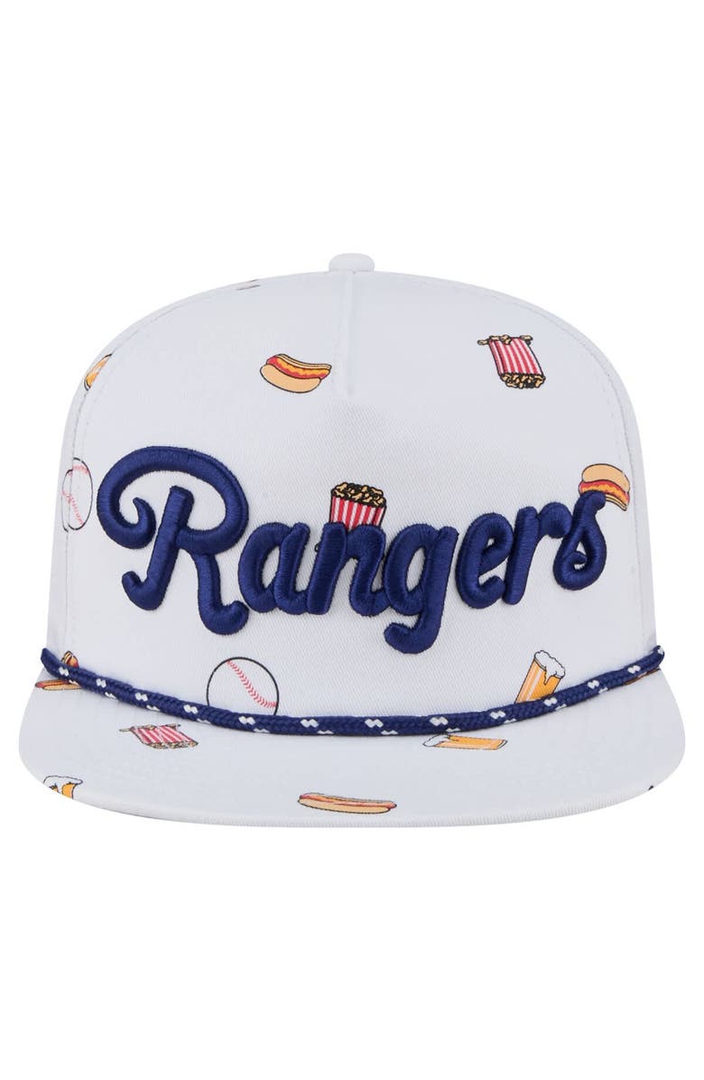 New Era Men's New Era White Texas Rangers Team Cheer Rope 19TWENTY Adjustable Hat, Alternate, color, White
