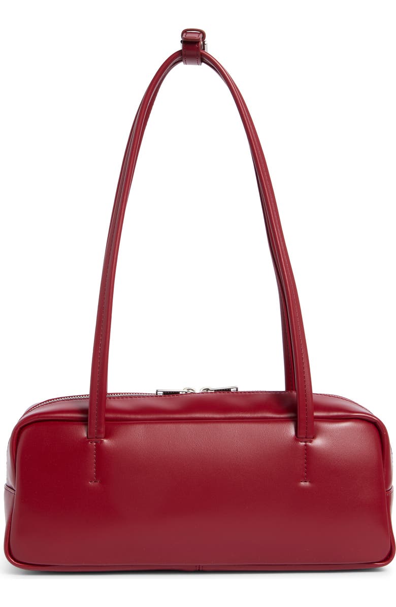 Stand Oil More Faux Leather Baguette Bag, Alternate, color, Red Wine