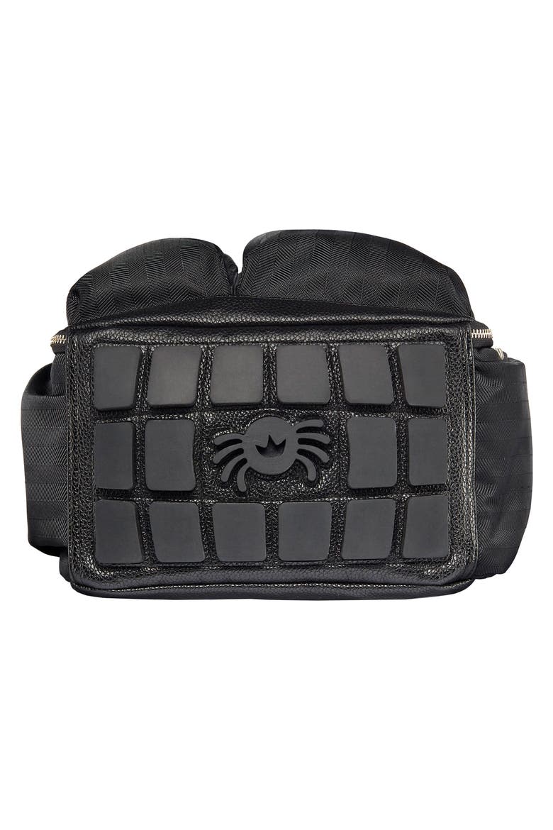 Diaper Bag Backpack, Alternate, color, BLACK HERRINGBONE
