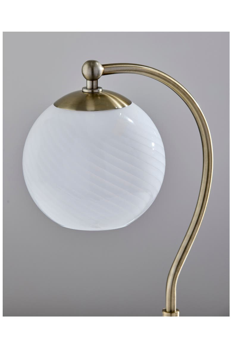 Swirl Antiqued Brass Desk Lamp, Alternate, color, ANTIQUE BRASS