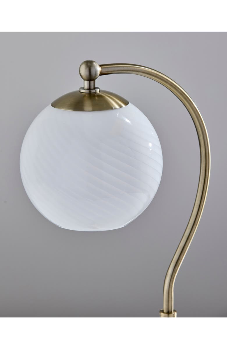 ADESSO LIGHTING Swirl Antiqued Brass Desk Lamp, Alternate, color, Antique Brass