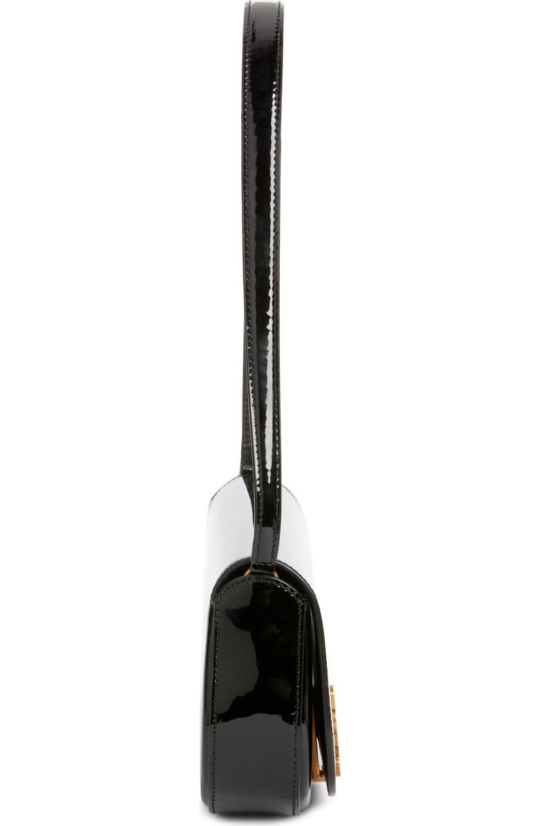 Saint Laurent Mini Voltaire Leather Shoulder Bag, Alternate, color, 1000 Noir