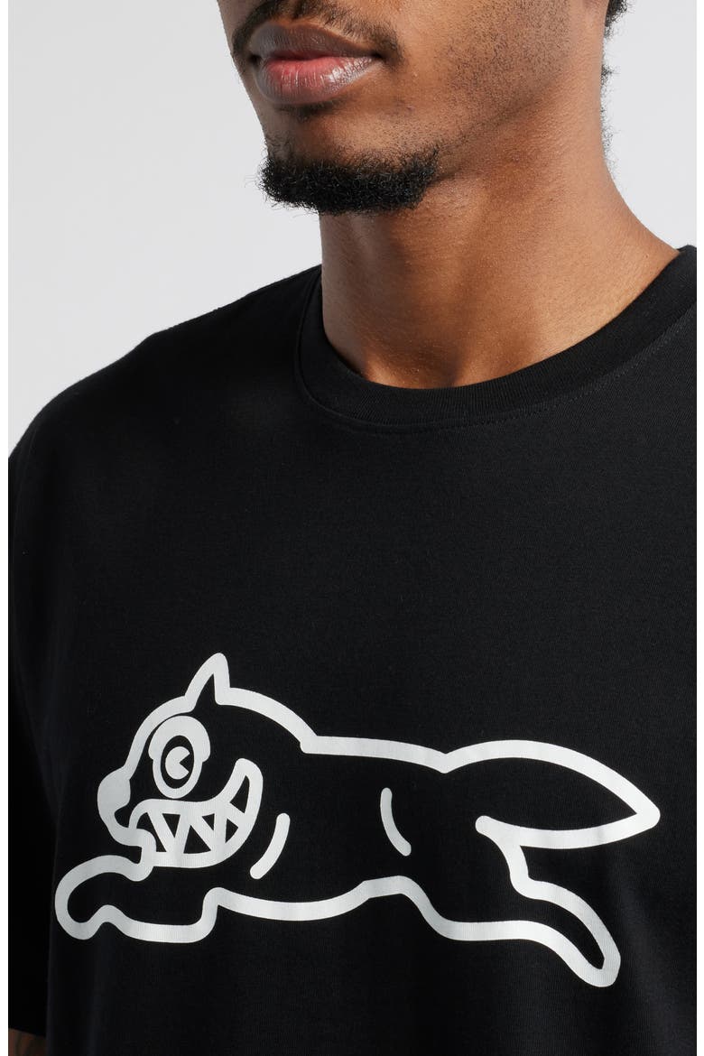 Running Dog Graphic T-Shirt, Alternate, color, BLACK