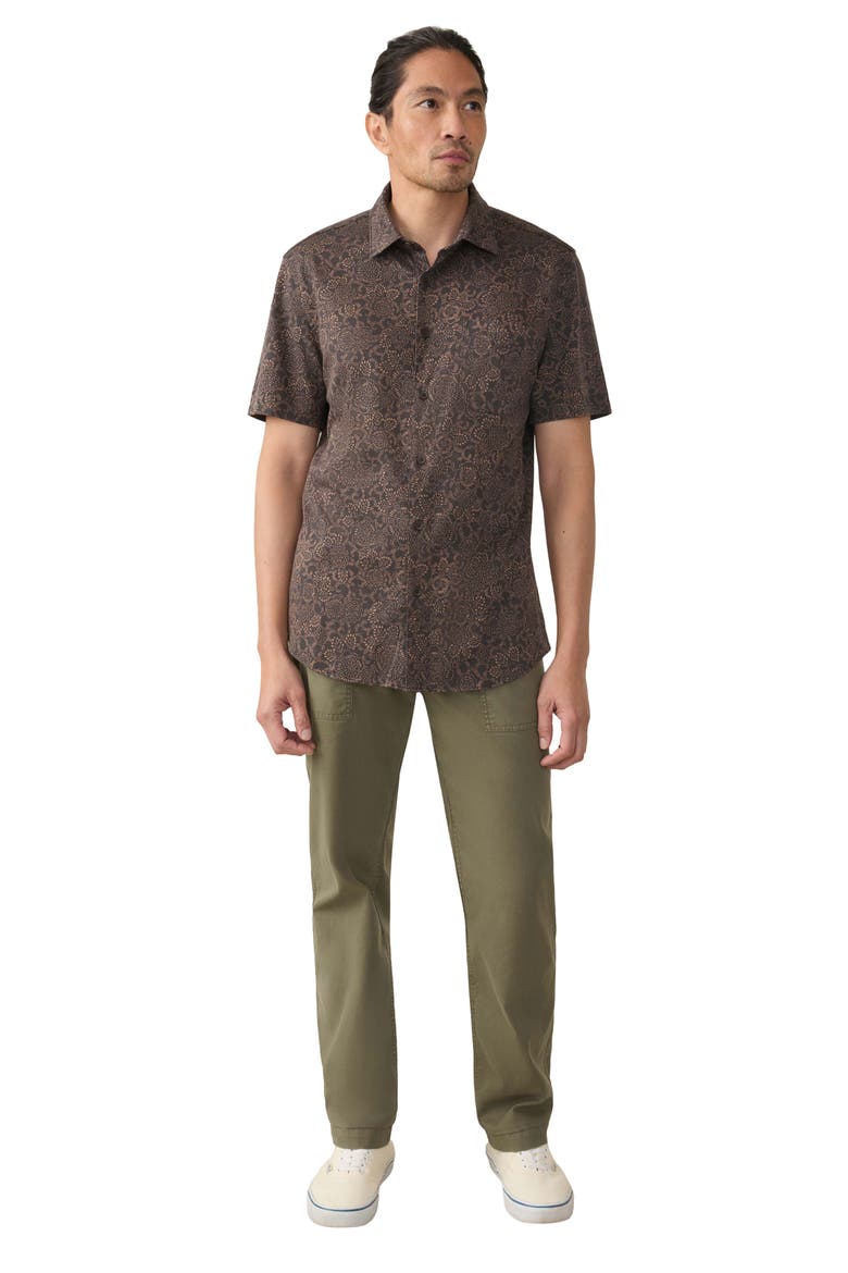 Hermosa Short Sleeve Button-Up Shirt, Alternate, color, CITRUS BLOSSOM