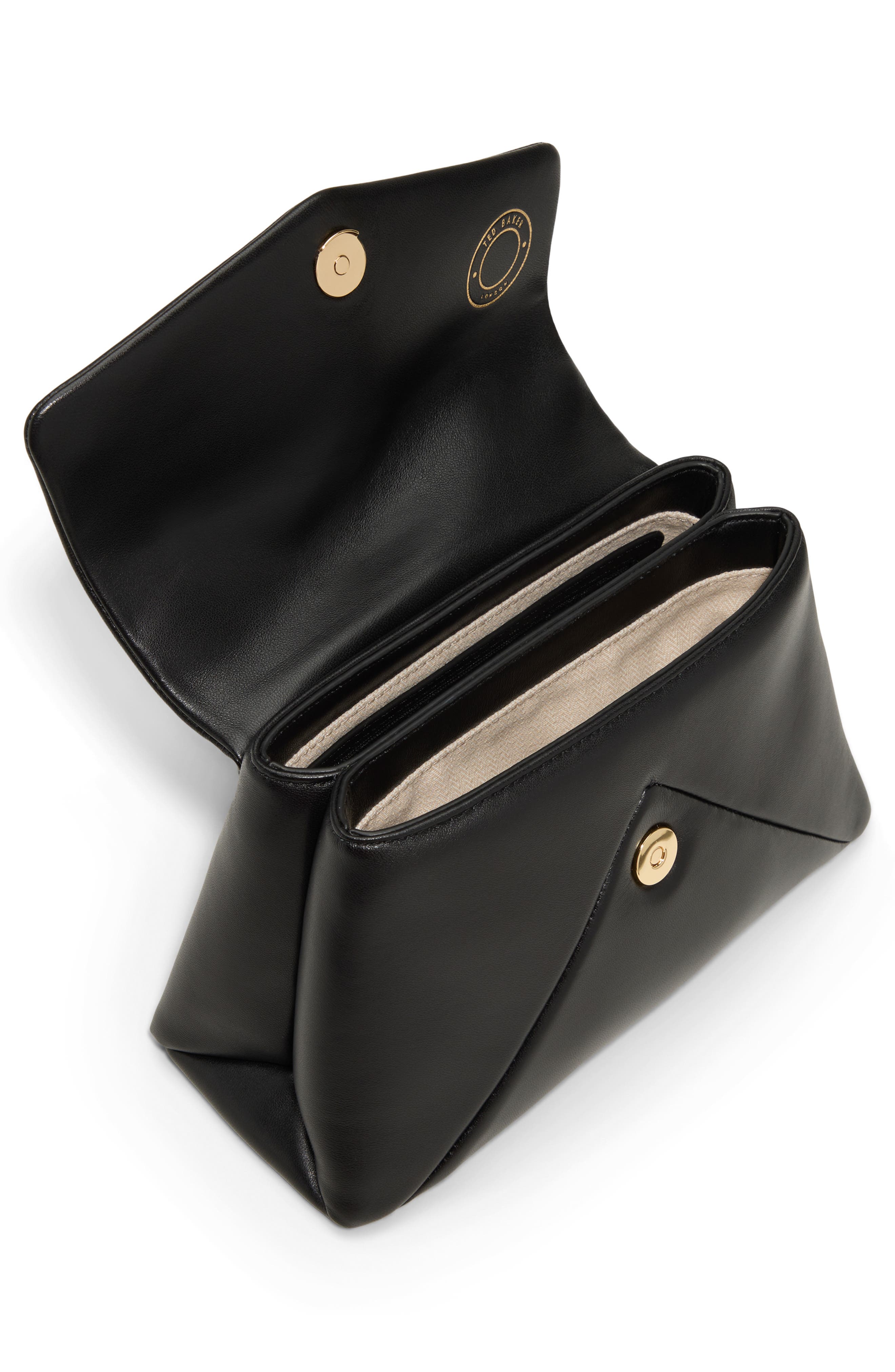 Poppy 2.0 Leather Handheld Bag, Alternate, color, BLACK