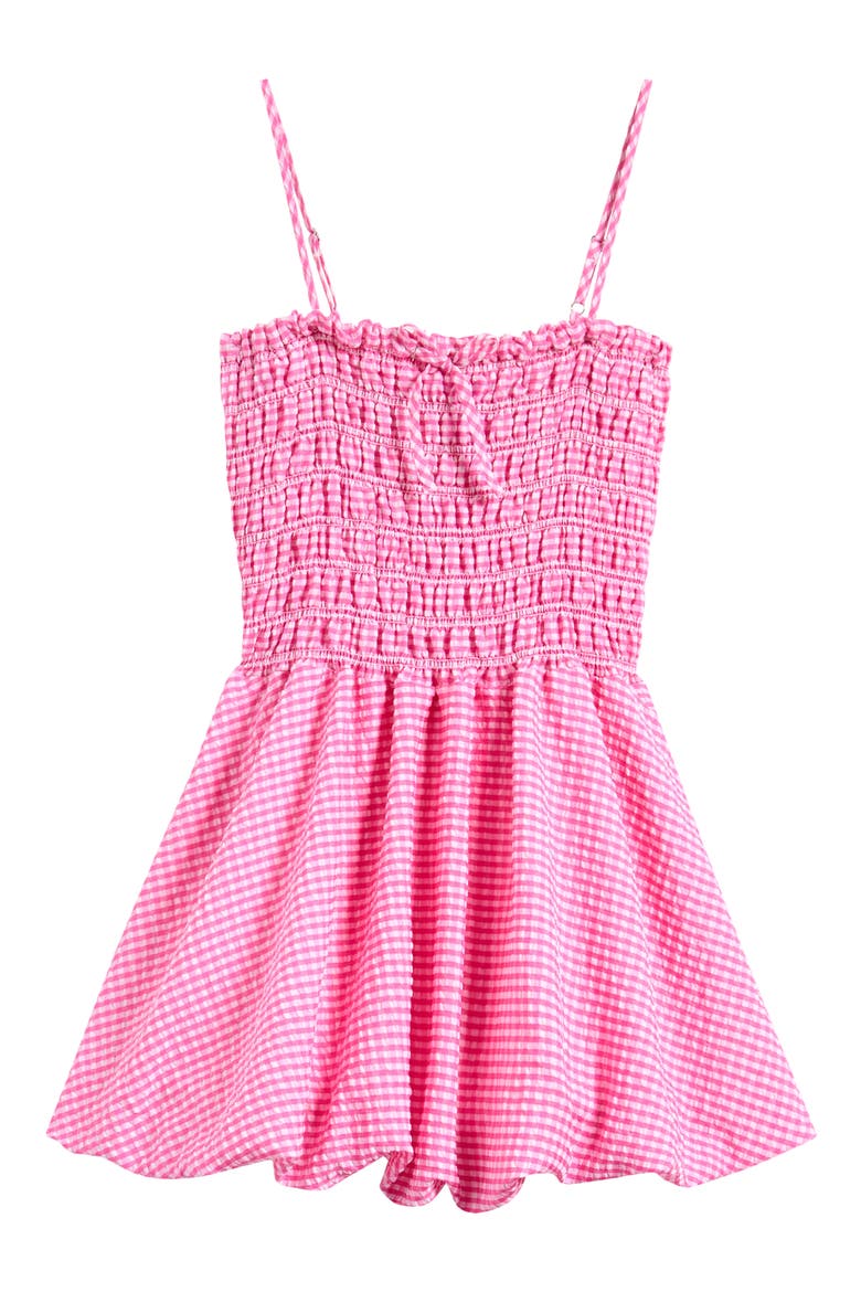 Kids' Gingham Smocked Sundress, Main, color, FUCHSIA