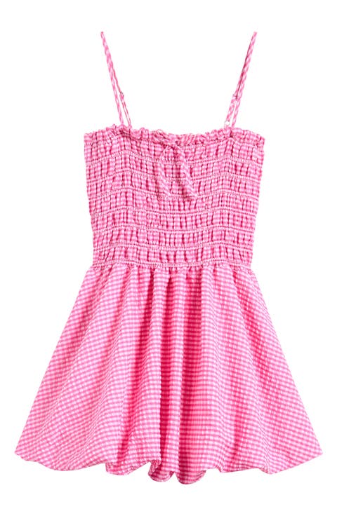 Kids' Gingham Smocked Sundress (Big Kid)