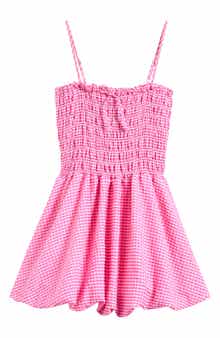 Good Luck Girl Kids' Gingham Smocked Sundress