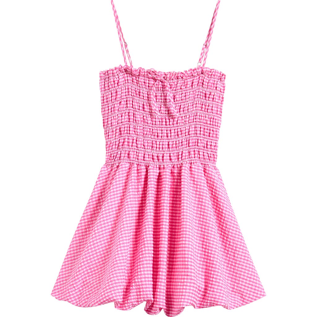 GOOD LUCK GIRL GOOD LUCK GIRL KIDS' GINGHAM SMOCKED SUNDRESS