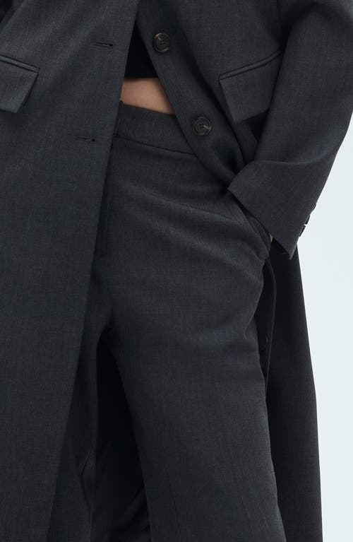 Mango Women's Flared Suit Trousers In Grey