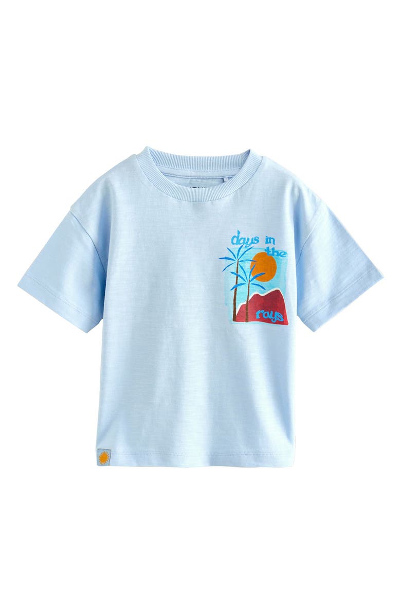 NEXT Kids' Assorted 3-Pack Graphic T-Shirts, Alternate, color, Blue