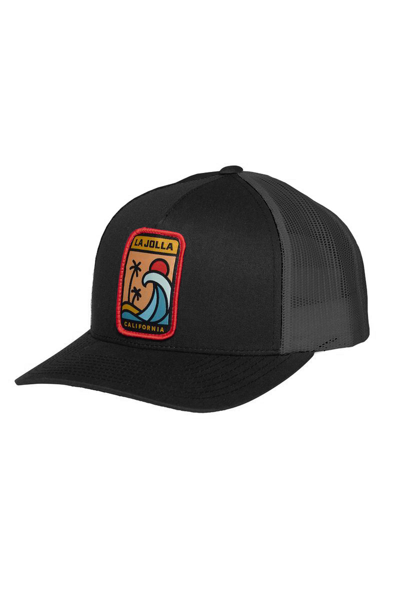 Everyday California Homebreak Trucker Snapback Hat, Main, color, Black