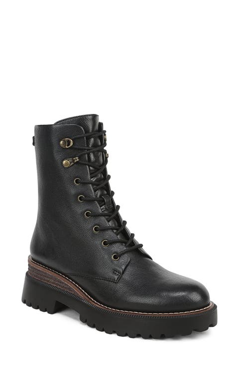 Gemma Leather Combat Boot